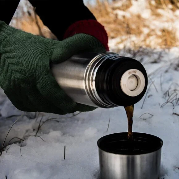 Women's Dark Green Touch Screen Elastic Knit Lined Stylish Winter Warm Gloves